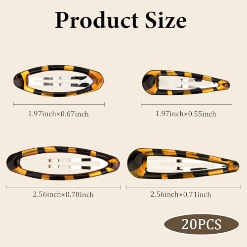 Pinzas para cabello estilo carey 20 piezas AMCAMI miniatura 2