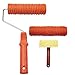 3Pcs 7" Malerei Rolle Hölzerne Empaistic Muster Farbroller, DIY Wand Dekoration Empaistic, Holz Getreide Malerei Roller mit Kunststoffgriff