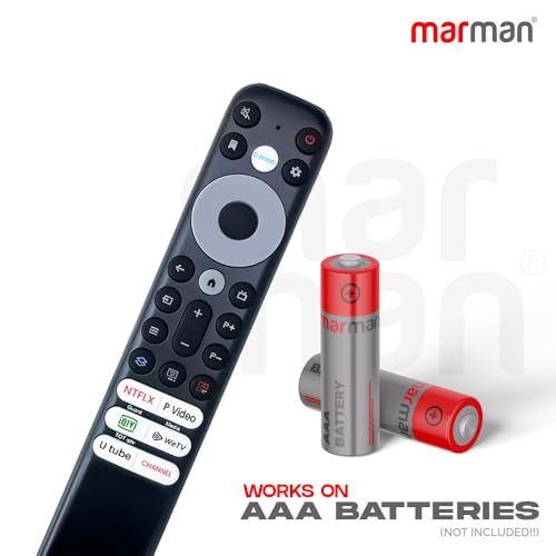 Image of marman Compatible with TCL Google TV Remote Control Original Model 902V RM-L1768 Without Voice Command Suitable for 4K UHD FHD OLED and QLED Android TV with Quick Access hotkeys for Streaming