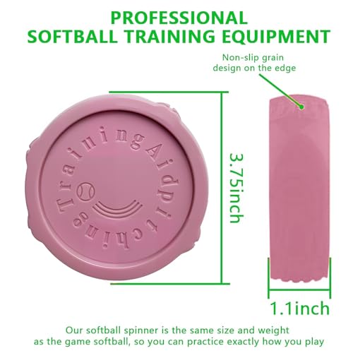 Image of Mogseek Softball Spinner Fastpitch, 12Inches Softball Training Equipment for Pitcher Overhand Thrower Training Aid Equipment for Sports Practice Softballs & Top Collegiate Program