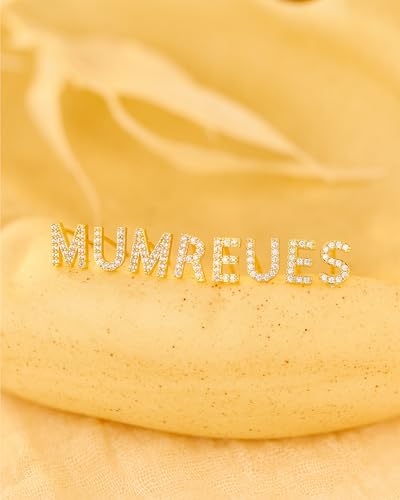 Save on MUMREUES Gold Initial Stud Earrings with code 8GFFEYFB - Image 6