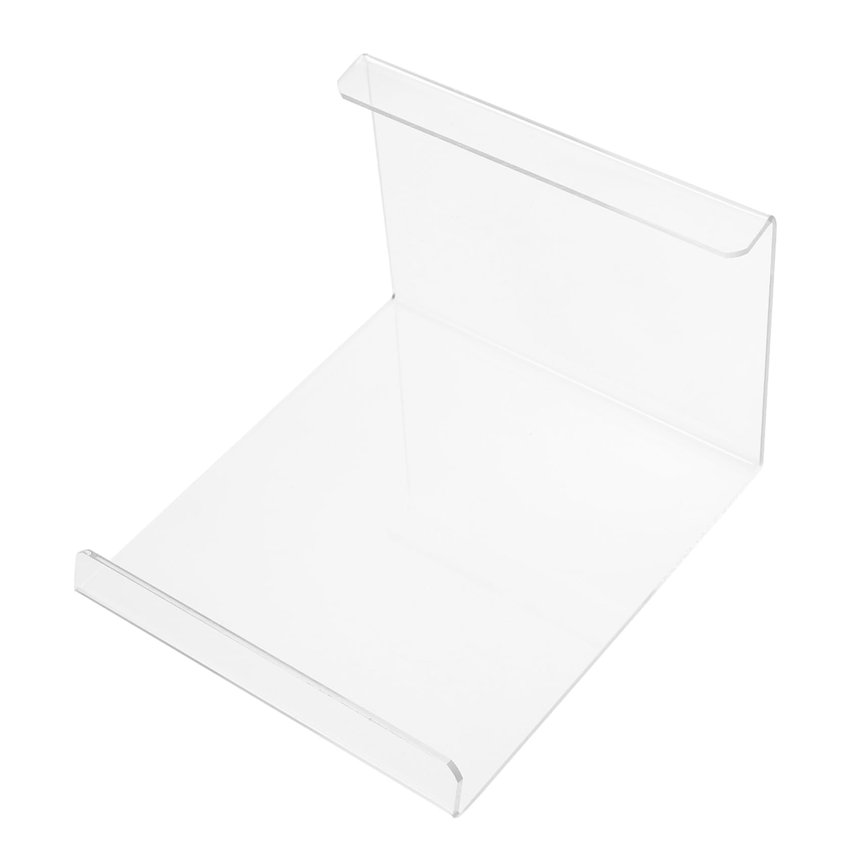 BESTYASH 1Pc Frying Pot Showcase Acrylic Induction Cooker Holder Transparent Display Rack for Frying Pans Simple Design Kitchen Organizer for Cookware and Pots