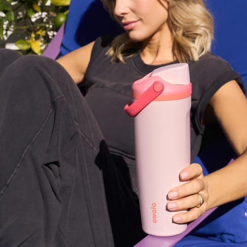 Image of Owala FreeSip Sway - Stainless Steel-40-oz.-Orange /Tan(Sparkling Sherbet)