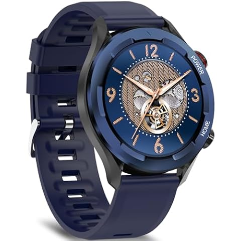 BRIBEJAT Smart Watch for Men Answer/Make Call, HD 1.32" Zinc Alloy Case Smartwatch, Voice Assistant Waterproof Activity Tracker Pedometer Sleep Monitor, Compatible with iOS Android Phone Cover