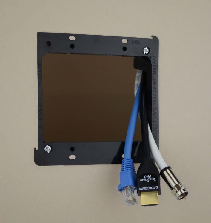 2 Gang Low Voltage Mounting Bracket for Cable Board, Pack of 4
