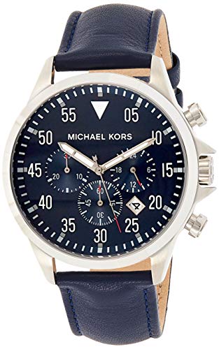 Michael Kors Men's MK8617 Gage Analog Display Quartz Blue Watch