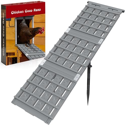 Chicken Coop Ramp Ladder Length Adjustable for Henhouse Coop Steps for Feet Problem or Cannot Fly Chickens Sturdy Rot-Resistant Waterproof