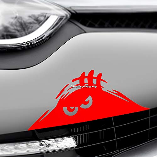 HastingsDesigner - Adhesivo de vinilo para parachoques de coche (rojo) Cover