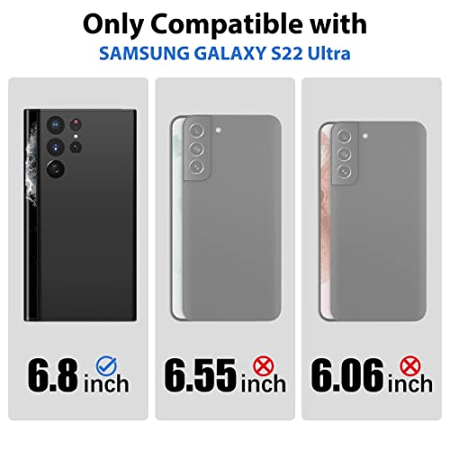 Image of Nilkin Classic Series Compatible for Samsung S22 Ultra Case with Camera Cover, [Camera Lens Protector] [Scratch-Resistant] [360 Full Protection] Shockproof Slim Phone Case (Black, S22Ultra)