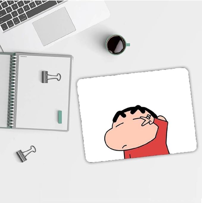 Image of Cute Mouse Pad - Printed Mousepad with Anti-Slip Rubber Base & Smooth Mouse Control for Laptop, Gaming, Notepad, Desktops (Multi 4)