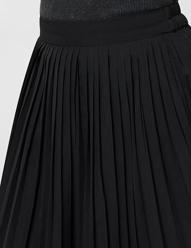 Image of Styli Women Polyester Accordion Pleated A-Line Midi Skirt | Stylish Casual Skirt for Women | Comfortable Office & Everyday Wear | Perfect for Travel, Party & Outfits