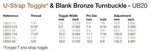 Seadog 2991161 Snap Turn Buckle 2-screw Base