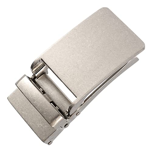 SMASOLO 2pcs Automatic Alloy Buckle for Mens Belts Stylish Ratchet Design for Business and Formal Occasions Compatible Straps