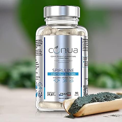 Vegan Spirulina 100% Vegetable Conua® | Vegetable Capsules | Gluten Free | No Additives | Gelatin Free | Made in France Cover