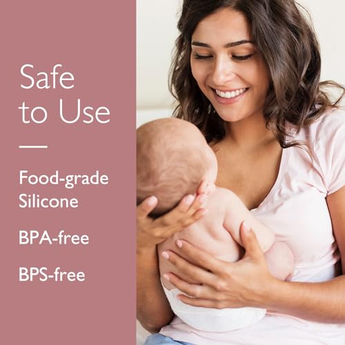 Momcozy Nipple Shields, 100% Food-Grade Silicone, Ultra-Thin & Super-Soft, Made Without BPA/BPS for Breastfeeding Difficulties, 20mm