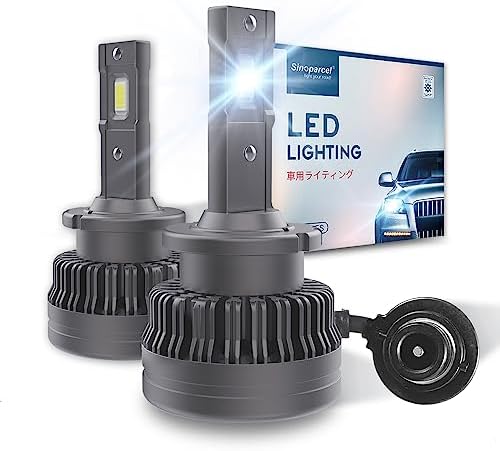Sinoparcel D2S LED Headlight Bulb -6000K 35W High Low Beam Xenon HID Replacement Lights -2Yrs WTY- Pack of 2