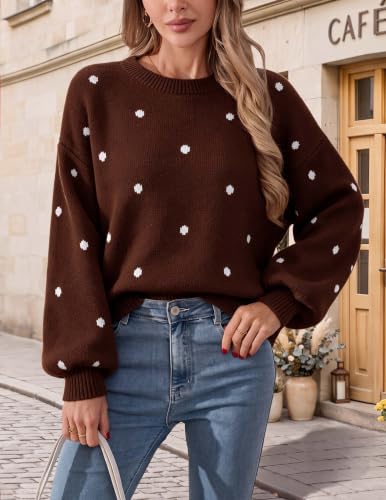 Image of Libsorge Womens Heart Sweater 2026 Valentines Day Trendy Cute Fall Oversized Long Sleeve Pullover Sweaters