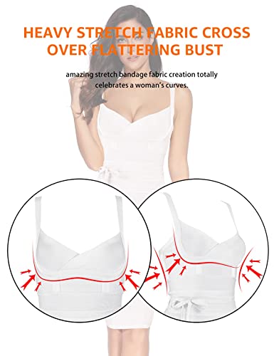 Image of meilun Womens Rayon Belt Detail Bandage Bodycon Party Dress