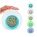 Produktbild EXQULEG Wake-Up Licht, LED Licht, Tageslicht Wecker,Nachtlicht, Wecker mit Temperaturanzeige,für Erwachsene, Kinder, Kleinkinder, Jugendliche 7 Farben-modus, 5 natürliche Klänge