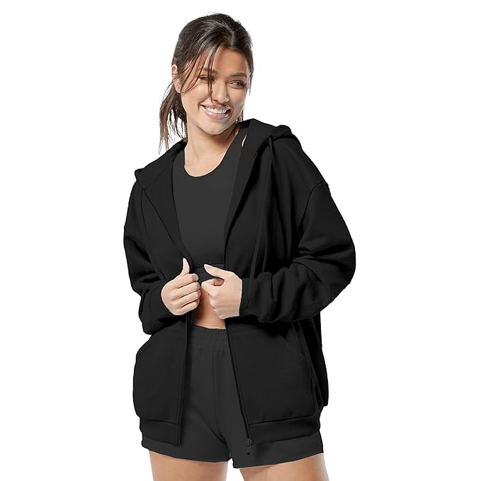 Image of FUNKY MONKEY - Women's Cute Hoodies Teen Girl Winter Jacket Sweatshirts Casual Drawstring Clothes Zip Up Hoodie with Pocket