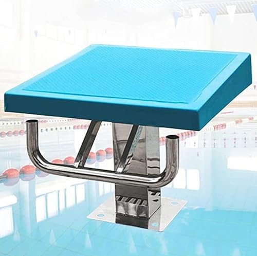 Tremplin de piscine antidérapant et bloc de départ en inox pour entraînement intérieur