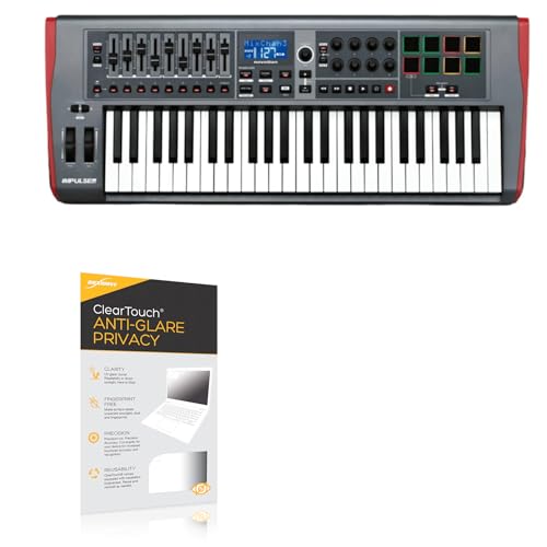 BoxWave Screen Protector Compatible with Novation Impulse 49 - ClearTouch Anti-Glare Privacy (2-Pack), Privacy Screen Protector Flexible Film Anti-Glare