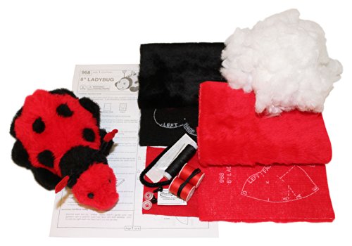 Haan Crafts Toy Ladybug Stuffed Animal Beginner/Kids Sewing Kit