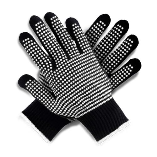 ZORVYN Gants Professionnels et Résistants à la Chaleur (1 paire), Gants Thermiques Anti Chaleur pour Coiffure, Bouclage et Fer à Lisser