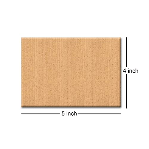 GFTBX Wedding Anniversary Personalized Engraved Rectangular Wooden Photo Plaque (5 x 4 inches, Brown), Tabletop