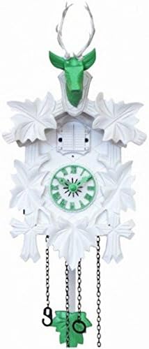 Quartz Cuckoo Clock White/Green