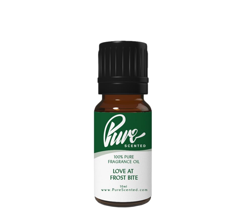 Pure Scented 10ml Fragrance Oils - 1 x 10ml Suitable for Candles, Soaps, Slime, Diffusers, Cosmetics, Wax Melts, Designer (1 x 10ml, Love at Frost Bite)