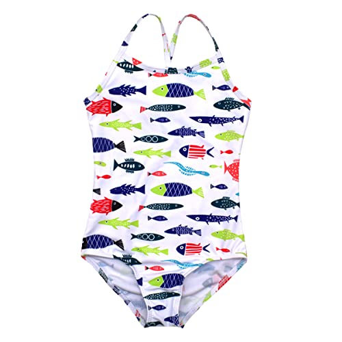 Image of Girls One Pieces Swimsuit Cute Swimwear Bathing Suits 2-12 Years