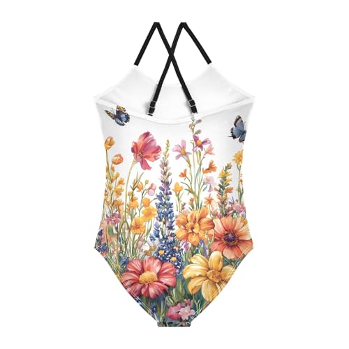 senya Girls Swimsuits Fragrance of Flowers One-Piece Swimwear Quick Dry Girls Bathing Suits for 3 Years Old2