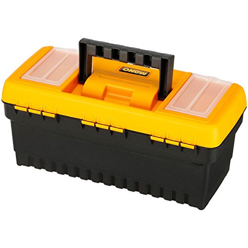 Mano Mt/13 Organizerli Klasik Metal Kilitli Takım Çantası, Polipropilen, Siyah/Sarı, 13 ’’