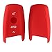 Velsman Compatible with BMW Trapezoid Style Key FOB Silicone Case Cover Protector Holder with Wrist Strap - 3 Buttons - Please DOUBLE CHECK Your Key CONFIGURATION and SHAPE(Red)