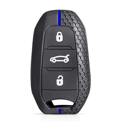 Housse de protection silicone pour clé télécommande Citroën C2 C3 C4 C5 3 boutons