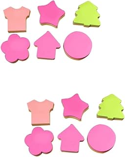 Ciieeo 12 Pçs Mini Bloco De Notas Adesivos De Desenhos Animados Bloco De Notas Autocolante Bloco De Notas De Escritório Estrela Bloco De Notas Bloco De Notas Caderno De Amor Manual