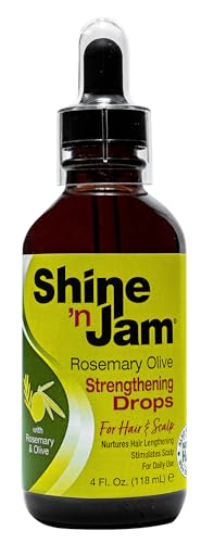 AmPro Shine 'n Jam Strengthening Drops With Rosemary & Olive 4.0 Fl Oz (Pack of 1)