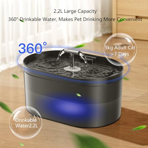 Dispensador de Agua para Mascotas 2.2L en T miniatura 5