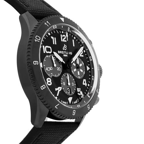 Breitling Super Avi Automatic Black Dial Watch SB04451A1B1X1 (Pre-Owned)3