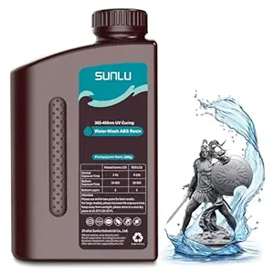 SUNLU Waterwash ABS-like 3D Printer Resin 2000g, Dark Grey