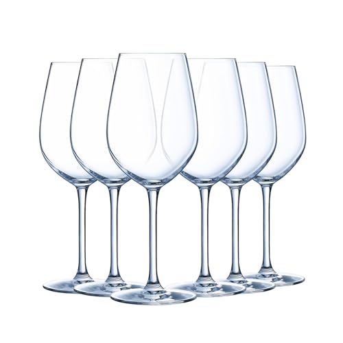 Chef & Sommelier - Collection Sequence - 6 verres à pied 35 cl - Fabriqués en France - Emballage renforcé