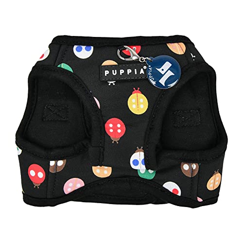 Puppia Lady Beetle Step-in Vest Dog Harness No Choke No Pull Walking Training for Small and Medium Dog - Black - M - Image 3
