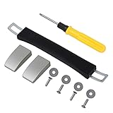 Diystyle スーツケースのハンドル 旅行の箱グリップ キャリーボックス補修用 スーツケース修理 交換代用品 取替え ネジ付き ブラック (B007)