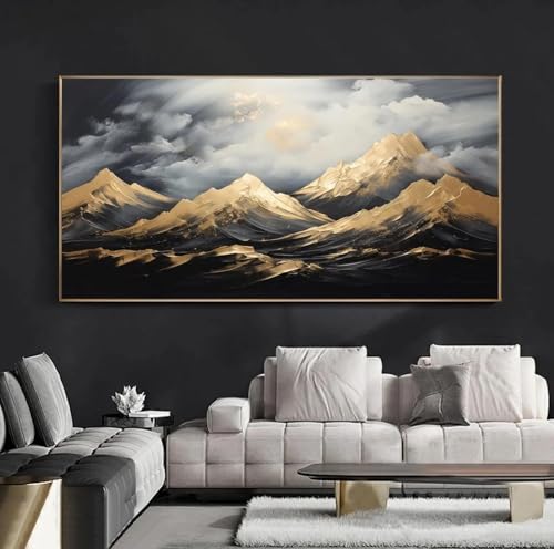 Toile de paysage abstrait 55x110cm : évadez-vous depuis votre salon