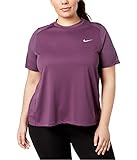 NIKE Women's Dry Miler Running Top (Cosmic Purple)