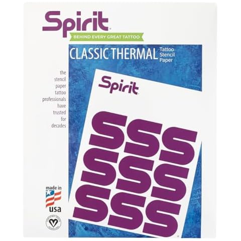 Spirit Classic Thermal Tattoo Transfer Paper 100 Sheets Cover