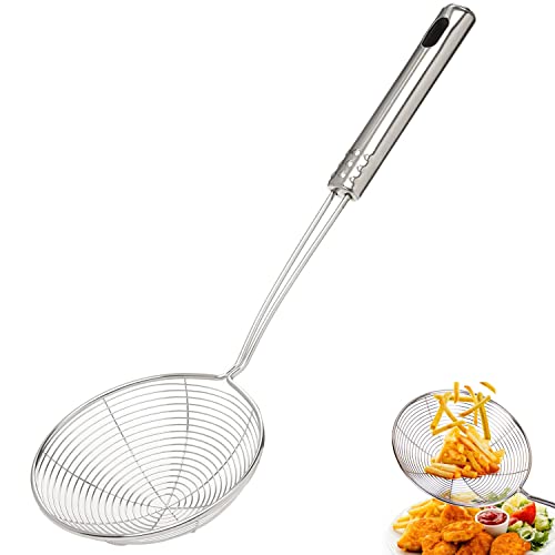 Schiumarola In Acciaio Inox 38 Cm - Con Fori E Maniglia Comfort - Foto 3