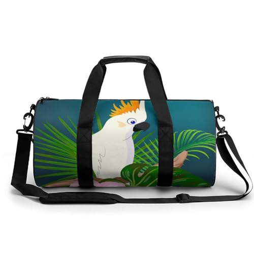Sac de voyage perroquet blanc idéal pour le week-end et la gym