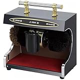Shoe Polisher Machine Fully Automatic, Electric Shoe Buffer Dust Removal Polishing Electric Leather Shoe Shine Machine for Home Public Hotel Lobby Office